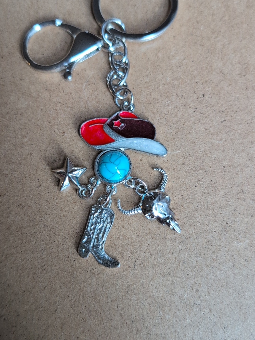 Western Charm Keychain Bag Charm